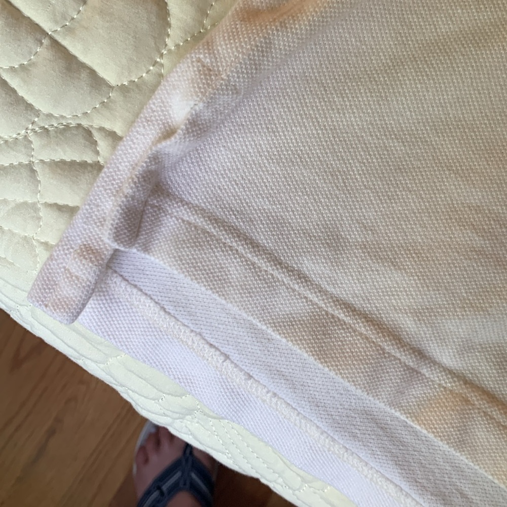 Tommy Hilfiger white polo shirt sleeve shirt. Preowned. Size M - Picture 5 of 8